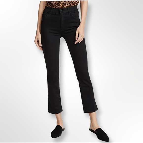 MOTHER Denim - Mother The Insider Crop Black Denim Jeans US27 ($220)
